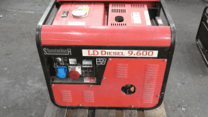 Stromaggregat mit 9,6 KW Leistung mit Dieselmotor